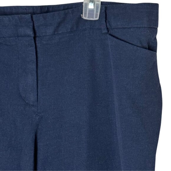 41 Hawthorn Navy Heather Stretch Work Pants Women’s Size 16 Straight Leg Comfort - Picture 3 of 6